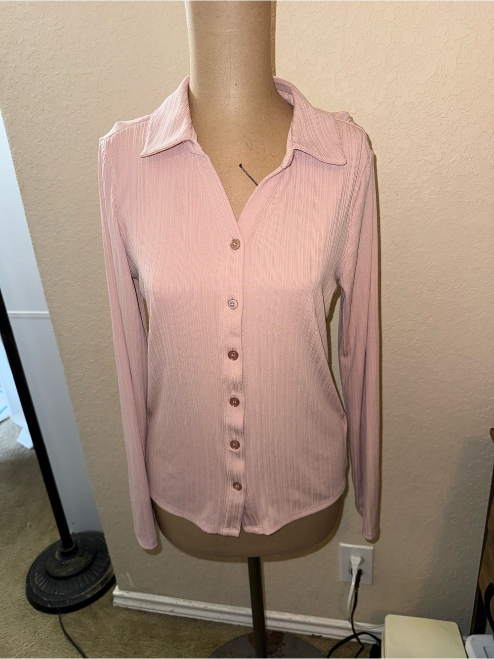 Women’s Philosophy long sleeve button front blouse